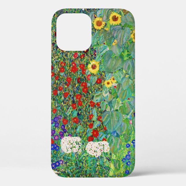 Bauerngarten Gustav Klimt mit Sonnenblumenmalereie Case-Mate iPhone Hülle (Rückseite)