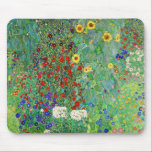 Bauerngarten Gustav Klimt mit Sonnenblumenmalereie Mousepad<br><div class="desc">Bauerngarten Gustav Klimt mit Sonnenblumen Vintage Jugendstil-Malerei</div>
