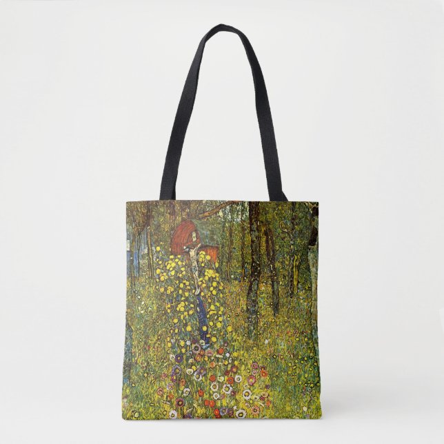 Bauerngarten mit Crucifix von Gustav Klimt Tasche (Vorderseite)