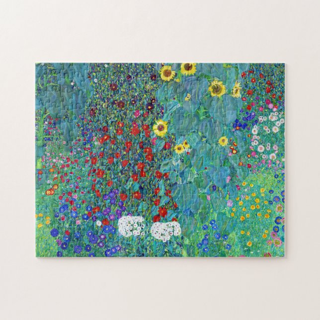 Bauerngarten mit Sonnenblumen, Gustav Klimt (Horizontal)