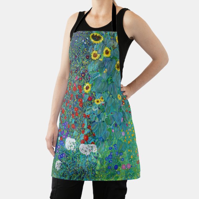 Bauerngarten mit Sonnenblumen, Gustav Klimt Schürze (InSitu)