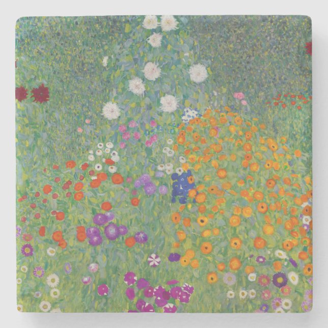 Bauerngarten, Ölmalerei, Gustav Klimt Steinuntersetzer (Vorderseite)