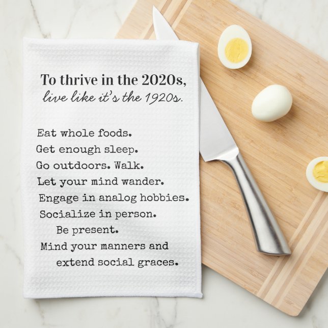 Bauernhaus 1920er Jahre einfach leben Geschirrtuch (Viertel Falte)