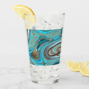 Bauernhaus aquamarin blau Woodgrain türkisfarbene Glas