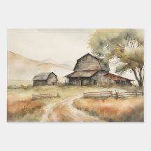 Bauernhaus Aquarell