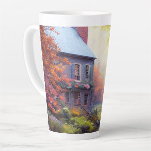 Bauernhaus/Bach/Wald/Gemälde Milchtasse