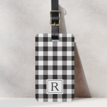 Bauernhaus Black Buffalo Karo Mit Monogramm