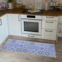 Bauernhaus Blue White Tiles Vintag Look