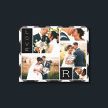 Bauernhaus Buffalo Karo Hochzeit Foto Collage Leinwanddruck<br><div class="desc">Bauernhaus Buffalo Karierter Karo maßgeschneiderte Hochzeitsfotografie Collage mit Ihren Hochzeitstagsbildern - ein Aquarellmuster in dunkelgrau, schwarz und weiß. Ein wunderschöner, hübscher und beruflicher Bilderrahmen. Fügen Sie den Anfangsbuchstaben Ihres persönlichen Nachnamens Monogram für die fertige Touch hinzu. Zeigt das Wort Liebe vertikal oder ein beliebiges Wort, das Sie auswählen. Das traditionelle...</div>