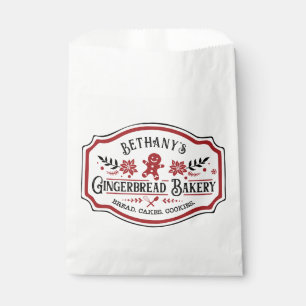 Bauernhaus Chic Gingerbrot Bäckerei Geschenktütchen