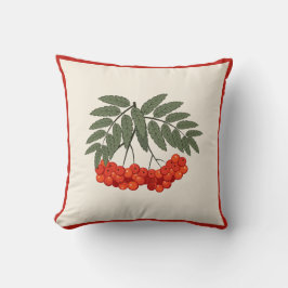 Bauernhaus Fall Deco - Rowan Berries mit Roter Lin Kissen