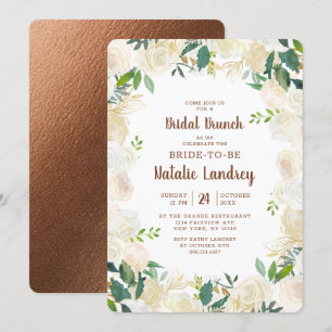 Bauernhaus Fresh Rustic Chic Bridal Brunch Dusche Einladung