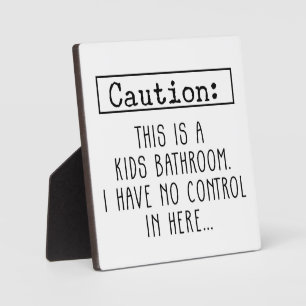 Bauernhaus Funny Caution Kinderzeichen Fotoplatte