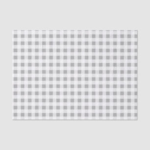 Bauernhaus-Gingham grau u. weiß Seidenpapier