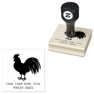 Bauernhaus Hen Farm - oder Hühnercoop Personalis Gummistempel