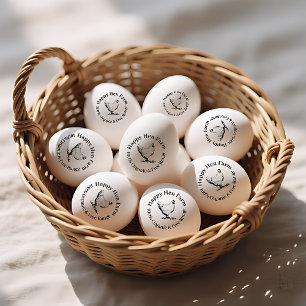 Bauernhaus-Henne Personalisierter Eierstempel Gummistempel