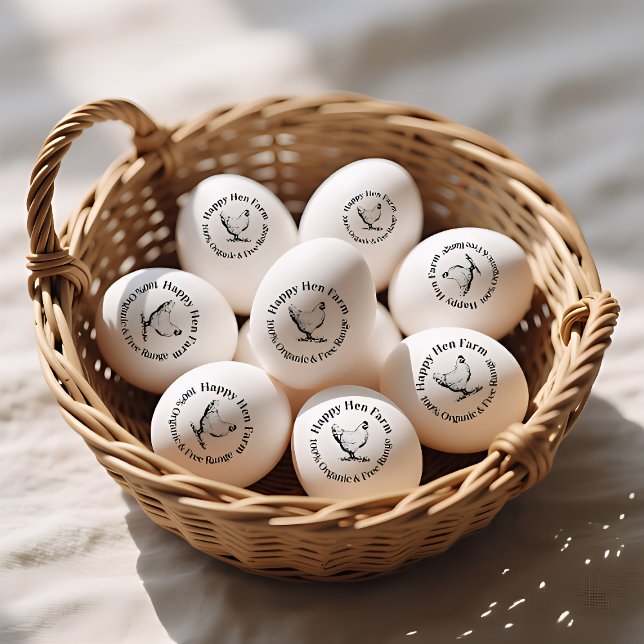 Bauernhaus-Henne | Personalisierter Eierstempel Gummistempel (Von Creator hochgeladen)