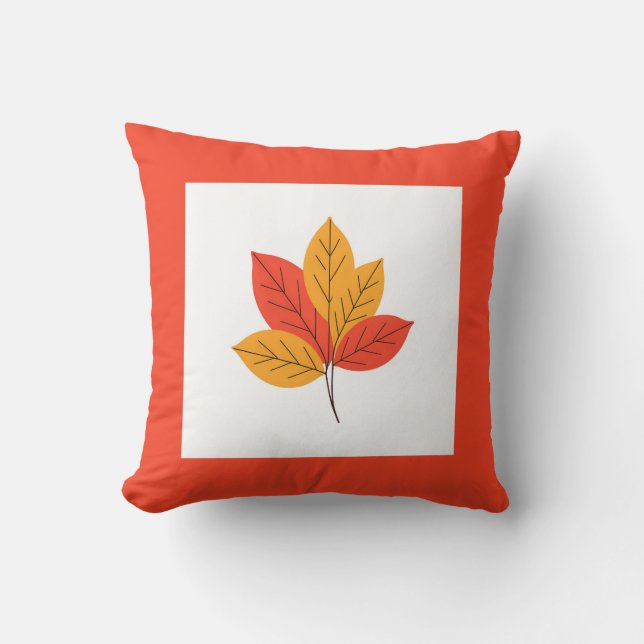 Bauernhaus Herbstleaves Fall Wohngestaltung Kissen (Vorderseite)