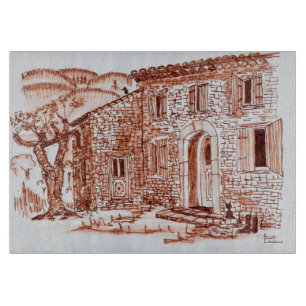 Bauernhaus in der Nähe von Grasse   Provence, Fran Schneidebrett