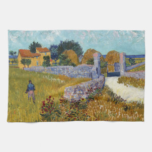 Bauernhaus in der Provence (1888) von Vincent Van  Geschirrtuch