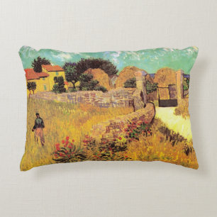 Bauernhaus in der Provence von Vincent van Gogh Zierkissen