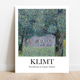 Bauernhaus in Oberösterreich bei Gustav Klimt Poster