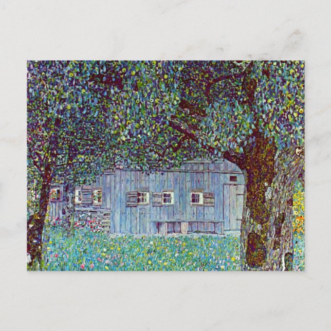 Bauernhaus in Oberösterreich bei Gustav Klimt Postkarte (Vorderseite)
