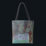 Bauernhaus in Oberösterreich bei Gustav Klimt Tasche<br><div class="desc">Das Bauernhaus in Oberösterreich (1912) von Gustav Klimt ist ein Vintages Viktorianisches Kunstmalereigebäude. Eine Naturlandschaft mit Bäumen und ein Feld von Blume mit einer Scheune auf einem Bauernhof. Die große Holzstruktur hat Fenster. Über den Künstler: Gustav Klimt (1862-1918) war ein österreichischer Symbolik-Maler und einer der prominentesten Mitglieder der Wiener Jugendstil-Bewegung....</div>