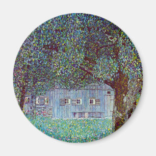Bauernhaus in Oberösterreich von Gustav Klimt Magnet