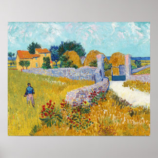 Bauernhaus in Provence (1888) von Vincent Van Gogh Poster
