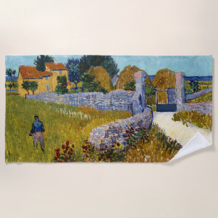 Bauernhaus in Provence (1888) von Vincent Van Gogh Strandtuch