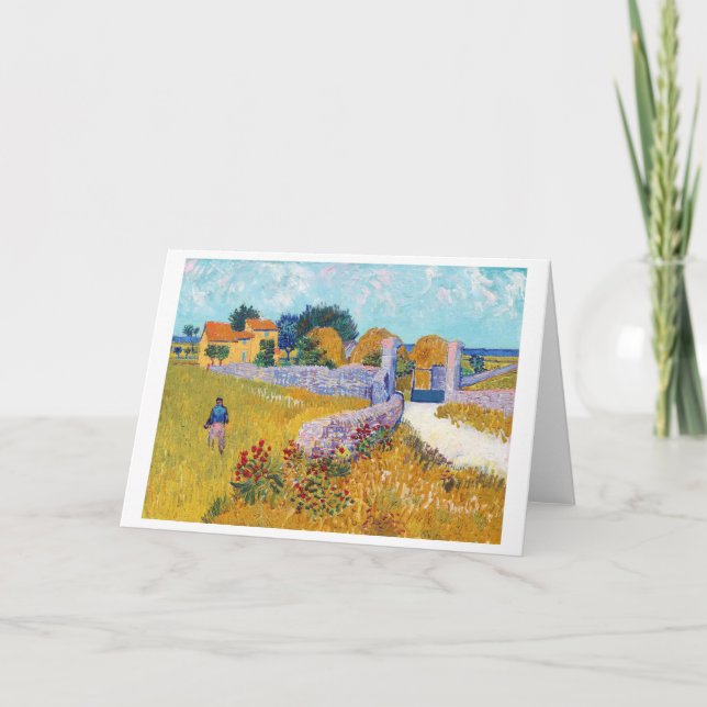 Bauernhaus in Provence, Van Gogh Karte (Vorderseite)