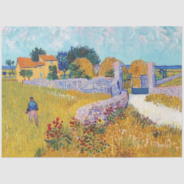 Bauernhaus in Provence, Van Gogh Seidenpapier (Vorderseite)