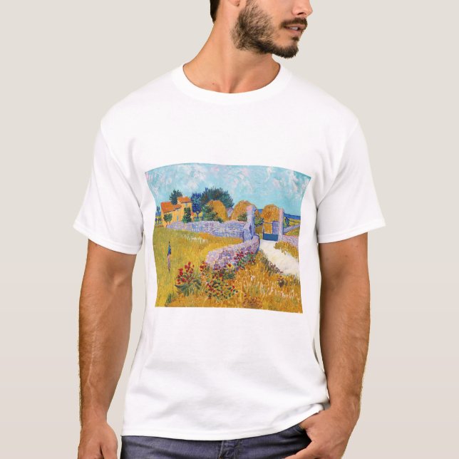 Bauernhaus in Provence, Van Gogh T-Shirt (Vorderseite)