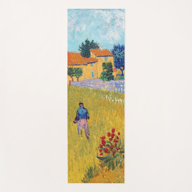 Bauernhaus in Provence, Van Gogh Yogamatte (Vorderseite)