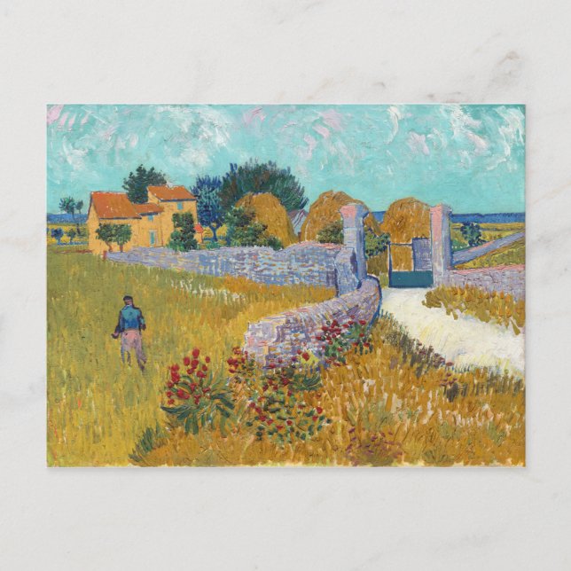 Bauernhaus in Provence von Vincent van Gogh (1888) Postkarte (Vorderseite)
