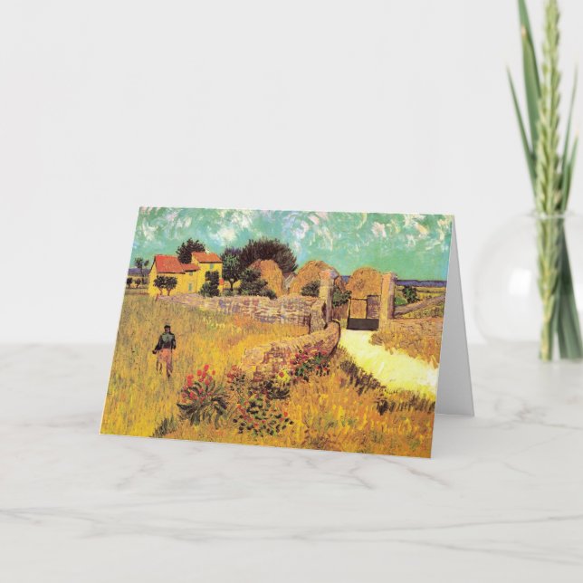 Bauernhaus in Provence von Vincent van Gogh Karte (Vorderseite)