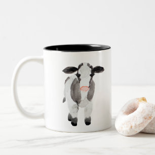 Bauernhaus-Kuh-Tasse Zweifarbige Tasse