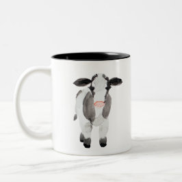 Bauernhaus-Kuh-Tasse Zweifarbige Tasse