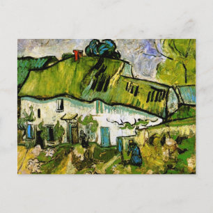 Bauernhaus mit zwei Figuren, Vincent van Gogh Postkarte