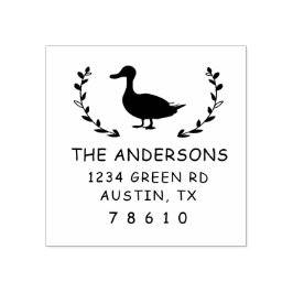 Bauernhaus Moderne Ente Rücksendeadresse Briefmark Gummistempel