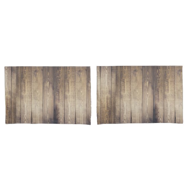 Bauernhaus Rustic Light Bard Wood Planks Kissenbezug (Vorderseite-Set)