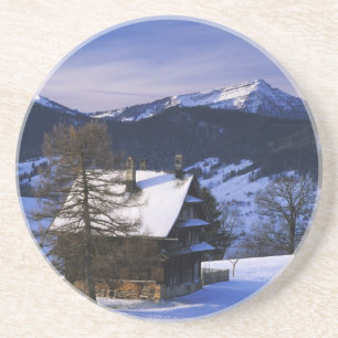 Bauernhaus und Mount Rigi und Pilatus, Getränkeuntersetzer