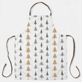 Bauernhaus Weihnachtsbaume Schürze