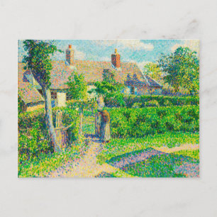 Bauernhäuser, Eragny von Camille Pissarro 1887 Postkarte