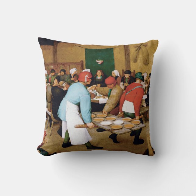 Bauernhochzeit, Pieter Bruegel Kissen (Vorderseite)