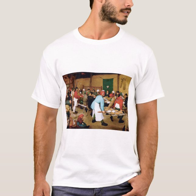 Bauernhochzeit, Pieter Bruegel T-Shirt (Vorderseite)