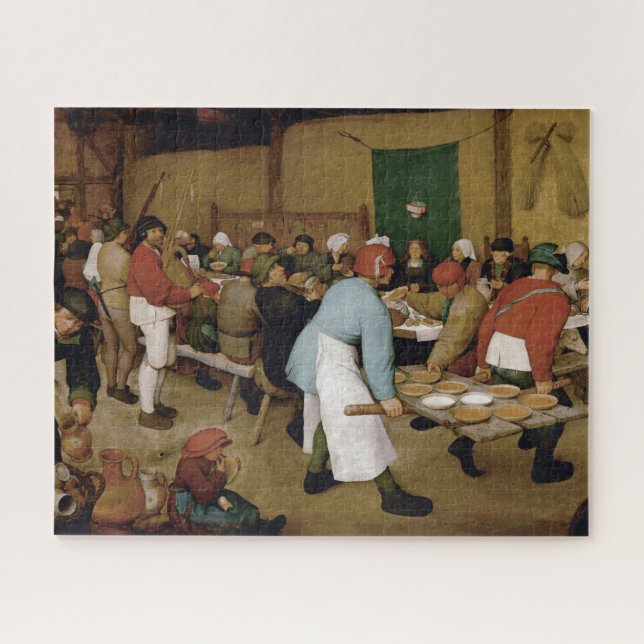 Bauernhochzeit von Pieter Bruegel, der Ältere (Horizontal)