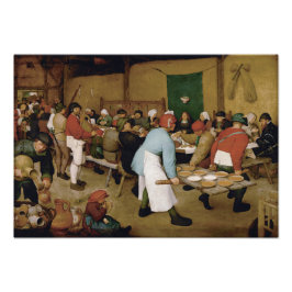 Bauernhochzeit von Pieter Bruegel, der Ältere Fotodruck