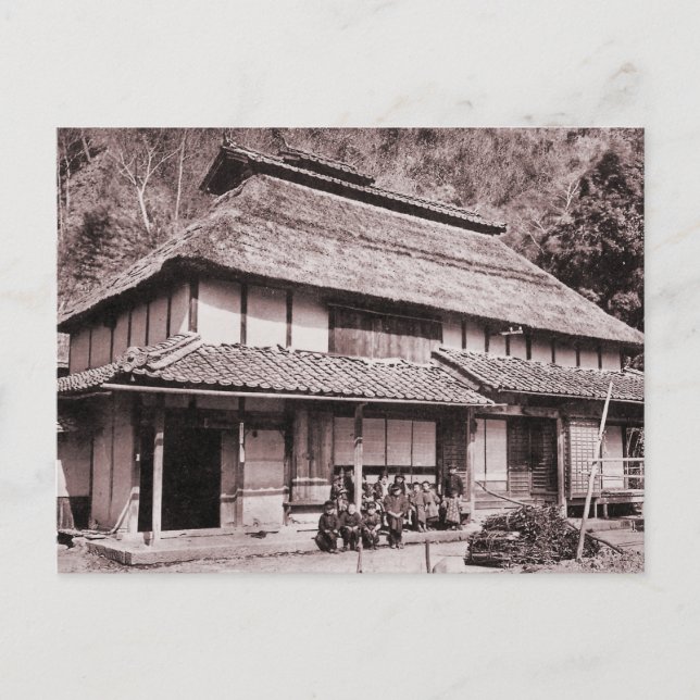 Bauernhof auf dem Dach von Mimasaka Postkarte (Vorderseite)